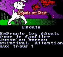 une photo d'Ã©cran de Les 102 Dalmatiens a la Rescousse sur Nintendo Game Boy Color